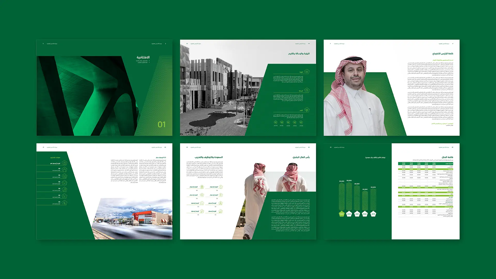 Alandalus Property Annual Report 3 Alandalus Property annual report mockup showing editorial spreads designed by RAM