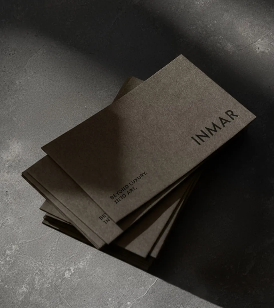 INMAR — Real Estate Branding 4 INMAR Brand stationary business card design by RAM