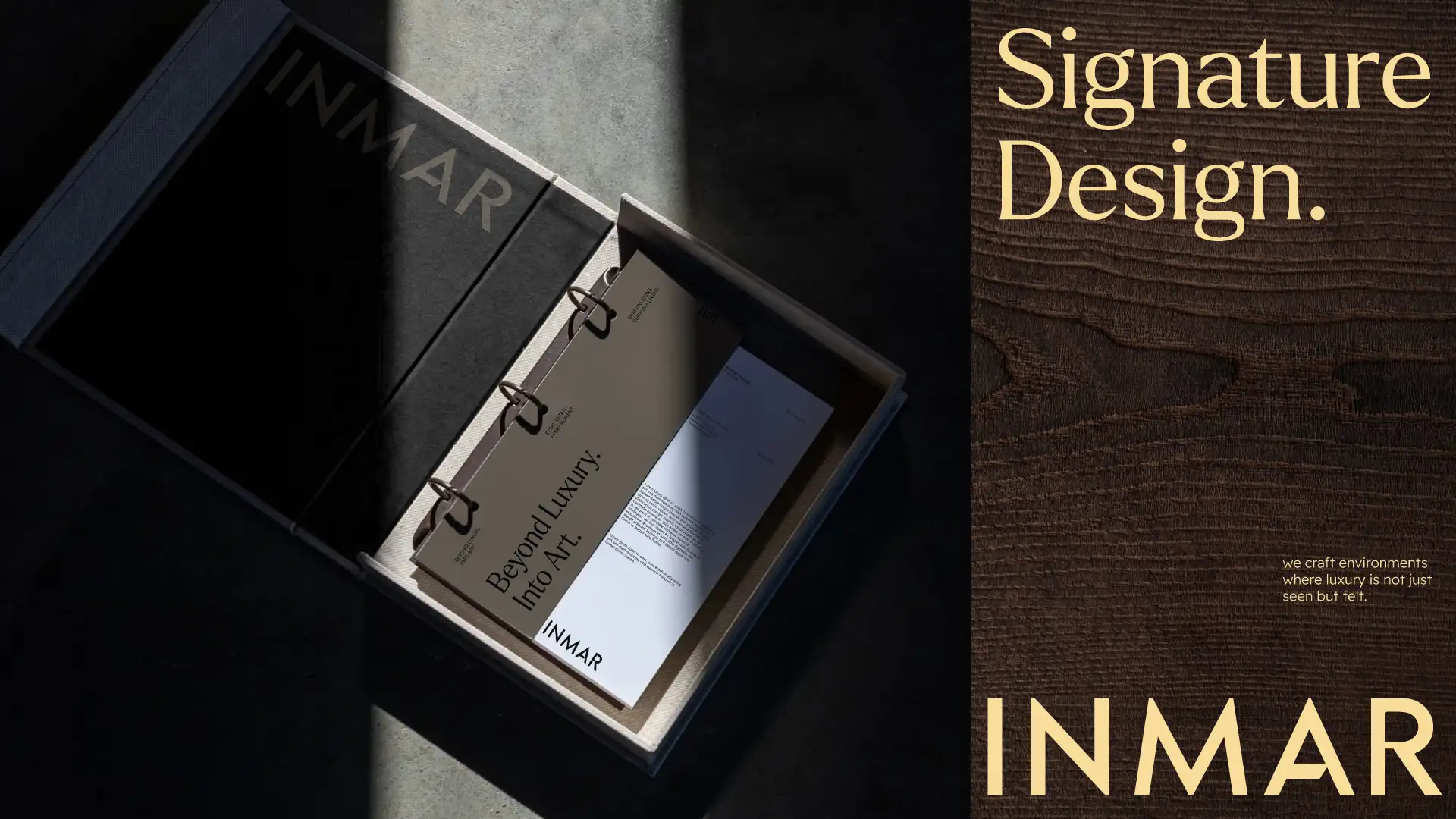 INMAR — Real Estate Branding 6 INMAR real estate branding sales kit folder designed by RAM